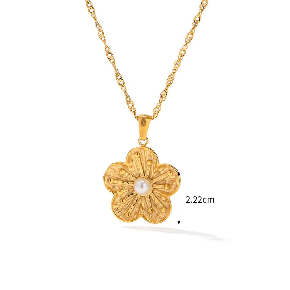 Gold Flower Necklace