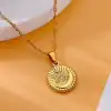 Stylish gold crescent moon pendant necklace featuring embedded diamonds, perfect for elegant and trendy women's jewelry collections. Crafted with premium materials, ideal for special occasions.
