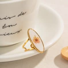 Dainty gold ring with floral design perfect for jewelry lovers, available at Monalisa Store for unique, stylish accessories.