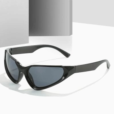 Sleek black sunglasses with UV protection, perfect for eye health and fashion. Ideal for outdoor activities, providing stylish sun protection while enhancing your look.