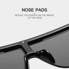 High-quality nose pads for comfortable sunglasses fit and reduced bridge pressure.