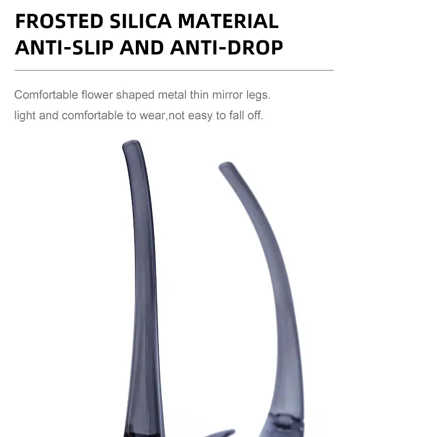 Optical glasses with frosted silica material, anti-slip, lightweight, and comfortable for all-day wear, providing a secure fit. Perfect for stylish, functional eyewear.