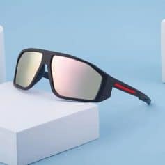 Stylish men's sunglasses with mirrored lenses for UV protection and fashion appeal. Perfect for outdoor activities and enhancing your look.
