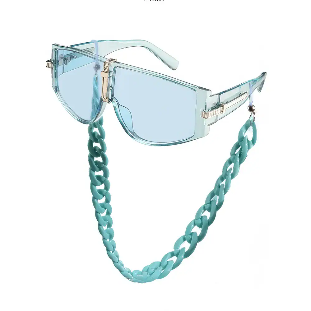 Fashion sunglasses with chain, stylish eyewear perfect for women’s accessories and sun protection. Shop trendy sunglasses at Monalisa Store for a chic look.