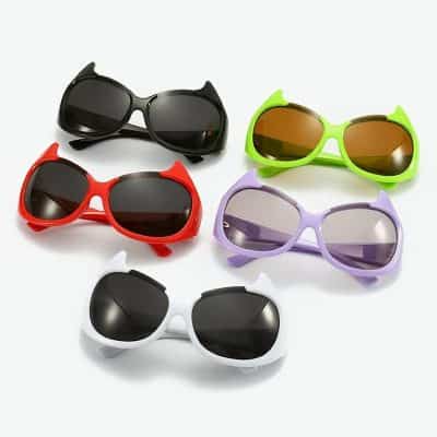 Stylish kids' sunglasses in various colors with UV protection, perfect for children’s eye health and fashion. Durable, lightweight, and comfortable for all-day wear.