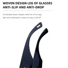 Optical glasses accessories, anti-slip woven metal legs, lightweight and durable, perfect for comfortable wear, ensuring glasses stay securely in place. Ideal for stylish and practical eyewear solutions.