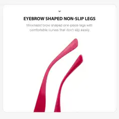 Stylish, eyebrow-shaped non-slip mini LEDEW, designed for comfortable and precise eyebrow shaping, perfect for professional and personal beauty routines.