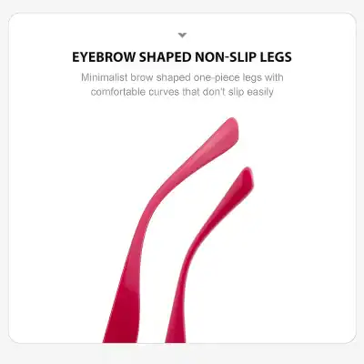 Stylish, eyebrow-shaped non-slip mini LEDEW, designed for comfortable and precise eyebrow shaping, perfect for professional and personal beauty routines.