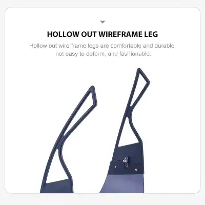 Hollow out wire frame legs that are durable, stylish, and support optical store displays. Ideal for showcasing glasses with a sleek, durable, and fashionable appearance.