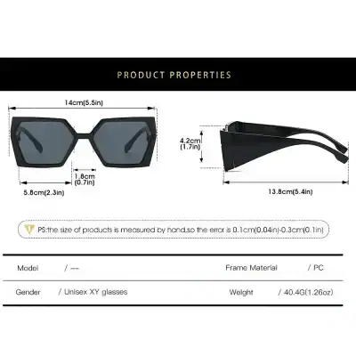 High-quality unisex XY sunglasses with durable PC frame, stylish design, and UV protection, perfect for outdoor activities and fashion statement.