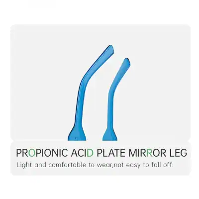 Blue mirror legs for dental and facial care, lightweight, comfortable, secure fit, and durable, designed for professional and personal use in oral health treatments.