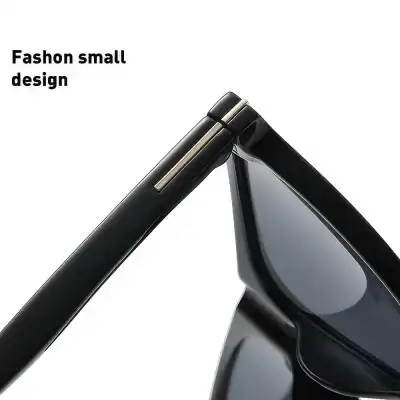 Close-up of modern smart eyeglasses showcasing innovative design and sleek black frames, ideal for vision correction, eye health, and fashionable eyewear solutions.