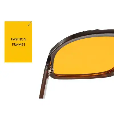 Fashion sunglasses featuring trendy frames and yellow-tinted lenses, ideal for fashionable accessories and eye protection. An essential item for modern eyewear enthusiasts.