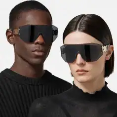 Fashion-forward oversized black sunglasses for women and men at Monalisa Store. Elevate your style with chic and modern sunglasses perfect for any occasion.