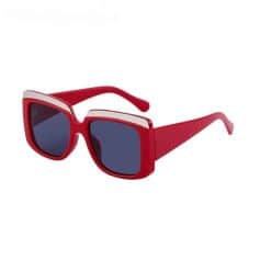 Stylish red and white fashion sunglasses with dark lenses, perfect for UV protection and trendy eyewear. Ideal for outdoor activities and making a bold fashion statement.