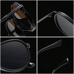 High-quality black sunglasses with sleek design and UV protection. Perfect for fashion-forward individuals seeking comfort and style.