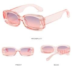 Stylish pink sunglasses with UV protection, perfect for fashion-forward women seeking eye protection and sun style at Monalisa Medical Store.