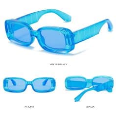 Blue protective swimming goggles with tinted lenses, perfect for swimming and water sports. Durable, comfortable fit, ideal for adult water activity enthusiasts.