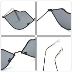 Stylish black sunglasses with gray lenses, perfect for fashion and UV protection. Lightweight and trendy, ideal for outdoor activities and completing your look.