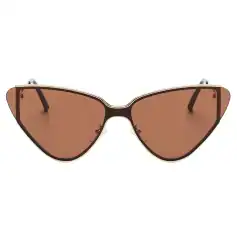 Stylish brown-tinted sunglasses with a sleek modern frame, perfect for UV protection and fashion-forward looks. Suitable for men and women, ideal for summer and outdoor activities.