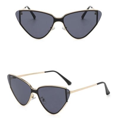 Stylish black-rimmed sunglasses with dark lenses, perfect for sun protection and fashion statement. Crafted with high-quality materials for durability and comfort.