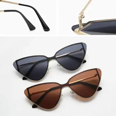 Stylish black and brown sunglasses with tinted lenses, sleek frames, and modern design perfect for UV protection and fashionable eyewear.