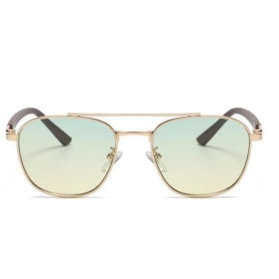 Stylish aviator sunglasses with reflective lenses and gold frame for UV protection and fashion. Perfect for outdoor activities and enhancing your look.