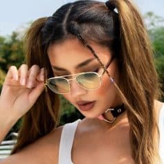 Stylish sunglasses for women at Monalisa Store, featuring trendy designs and UV protection. Perfect for fashion-forward individuals seeking quality eyewear to elevate their look and protect their eyes.