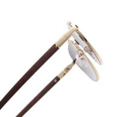 Luxury sunglasses with wood and gold accents, perfect for UV protection and fashion. Enhance your style andeye health with premium eyewear from Monalisa Store.