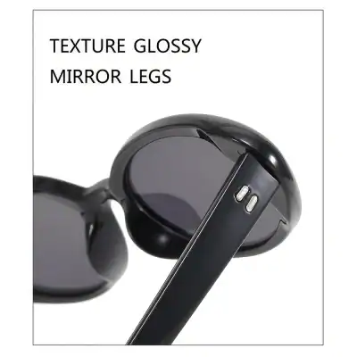Stylish Bluetooth sunglasses with glossy mirror legs, built-in wireless speaker for hands-free calls and music. Perfect for fashion and tech lovers seeking premium optical accessories.