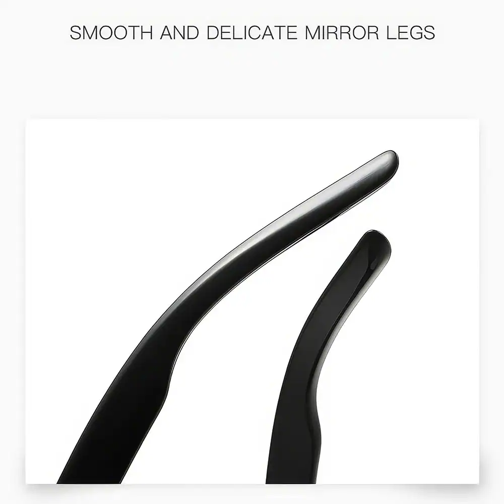 Delicate mirror legs for modern furniture, smooth black finish, perfect for stylish interior decor, adding elegance and sophistication to your space.