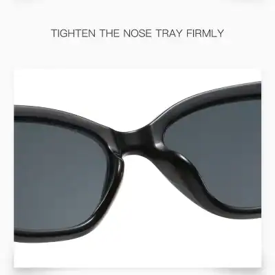 Stylish black sunglasses with UV protection for optimal eye safety and fashion. Perfect for outdoor activities, offering comfort and glare reduction.