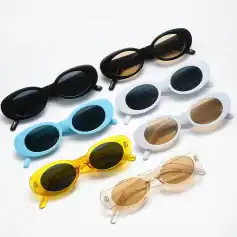 Fashionable sunglasses in multiple colors with UV protection, ideal for summer trends, outdoor activities, and everyday style. Made with durable, lightweight materials for comfort.