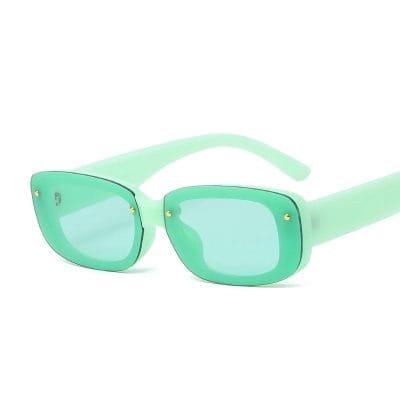 Stylish mint green sunglasses for women and men with UV protection and trendy design, perfect for outdoor fashion and eye health.