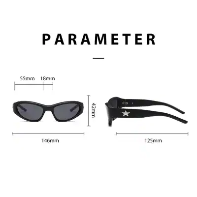 High-quality dark tinted sunglasses with sleek black frame and comfortable fit, ideal for outdoor sports and casual wear. Perfect for summer, driving, and everyday fashion.