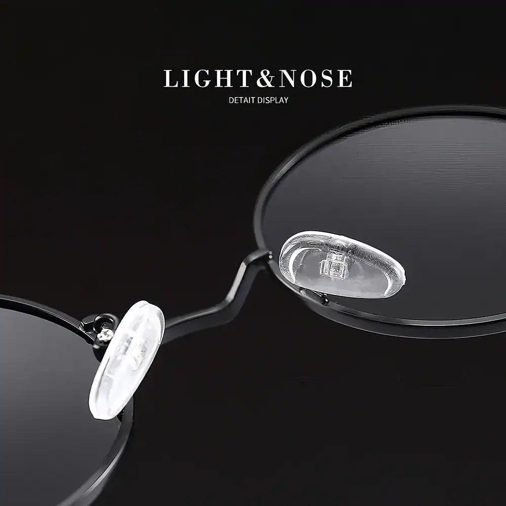 High-quality stylish sunglasses with adjustable nose pads, perfect for UV protection and fashion accessories. Ideal for outdoor activities and daily wear.