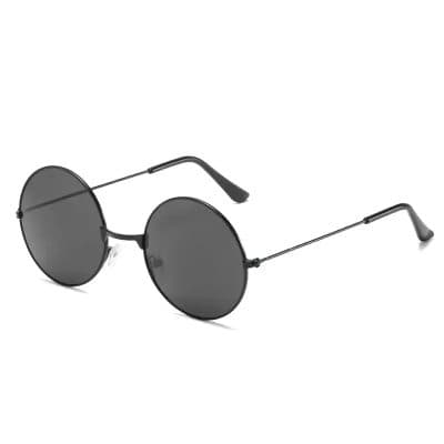 Stylish round sunglasses with dark tinted lenses, perfect for both men and women to enhance fashion and eye protection.
