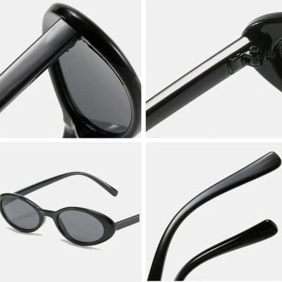 Stylish black sunglasses with UV protection, perfect for men's and women's fashion. Durable frames and modern design for everyday wear.
