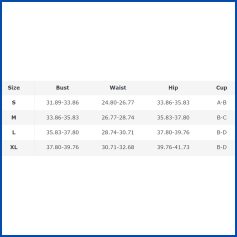 High-quality women's shapewear with size details for optimal body shaping and confidence, available at Monalisa Medical Store.