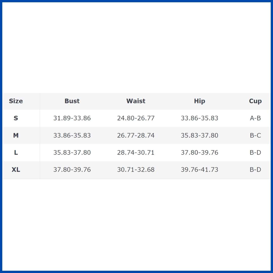 High-quality women's shapewear with size details for optimal body shaping and confidence, available at Monalisa Medical Store.