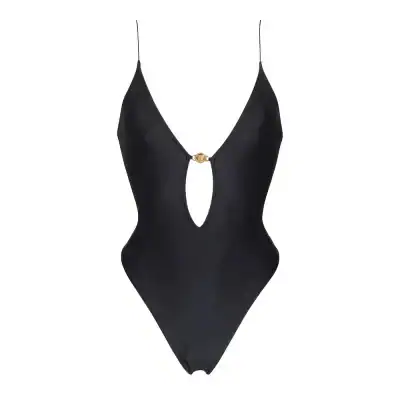 High-quality black bodysuit with a keyhole detail and adjustable straps, perfect for intimate wear or special occasions. Designed for style and comfort, available at Monalisa Store.