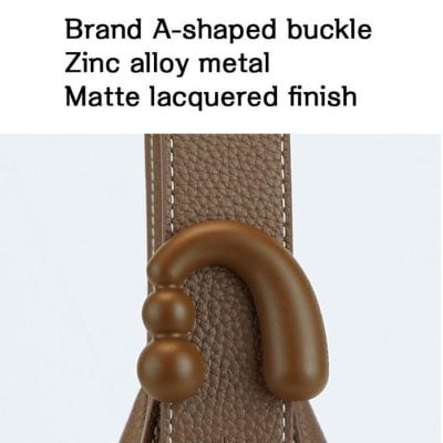 Durable leather watch strap featuring an A-shaped buckle made from zinc alloy with a matte lacquered finish, perfect for enhancing your watch collection.