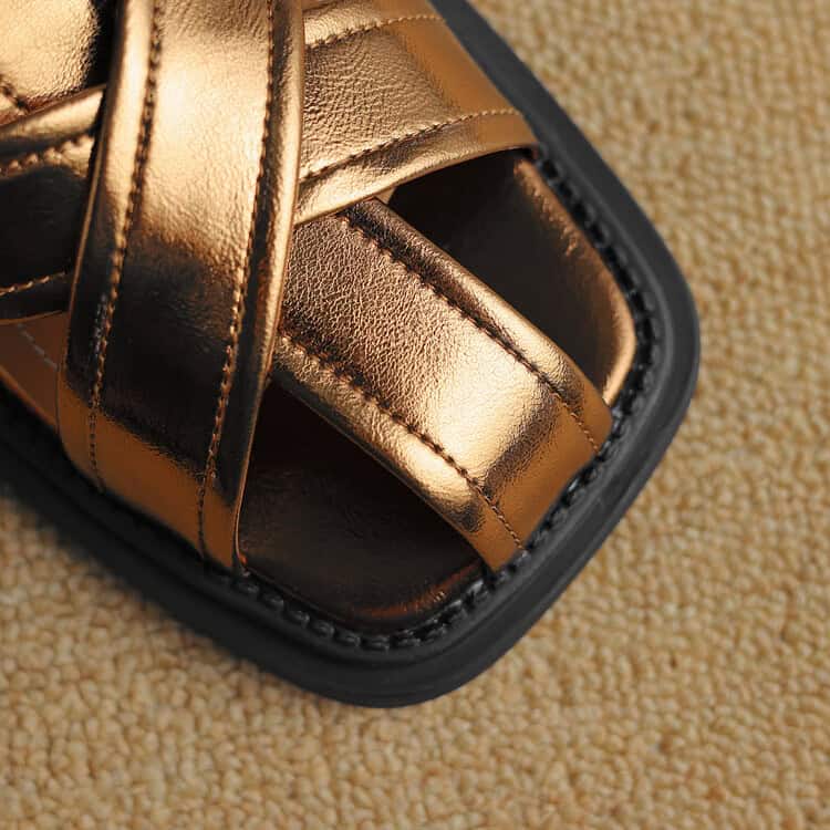 High-quality metallic gold sandal with stylish design, perfect for fashionable occasion wear and comfort. Made with premium materials, ideal for trendy footwear choices.
