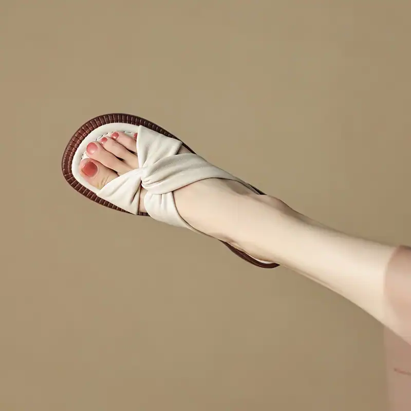 Elegant women's sandals with comfortable fabric straps and stylish design. Perfect for casual wear and summer outings. Shop now at Monalisa Store for fashionable footwear options.