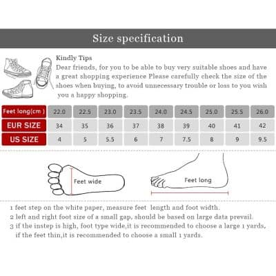 Comfortable, stylish shoes for all foot sizes at Monalisa Store. Find perfect fit with our detailed size chart and tips for selecting the right shoes. Shop now for quality footwear!.