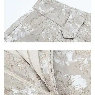 Highly detailed marble print fabric with a luxurious texture, perfect for stylish dresses and fashion apparel. Ideal for creating sophisticated, modern, and trendy clothing items.