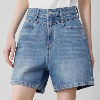 High-quality women's denim shorts from Monalisa Medical, perfect for casual and fashionable summer wear, offering comfort and style for everyday activities.