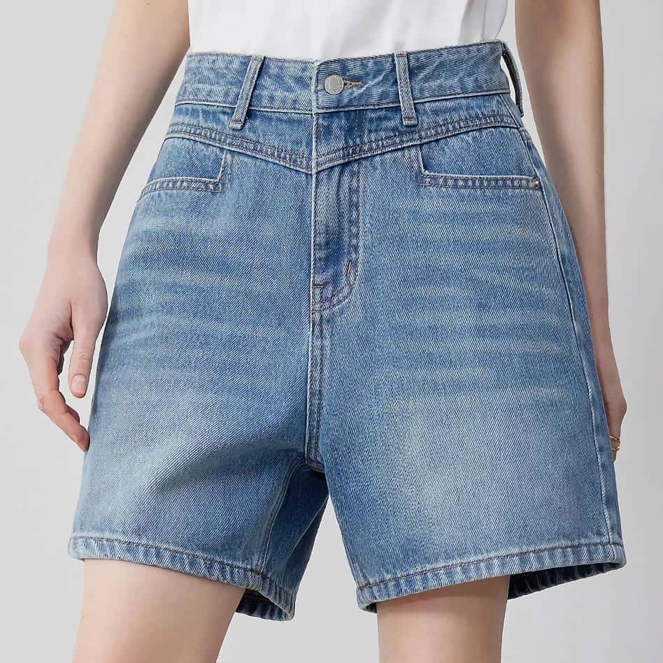 High-quality women's denim shorts from Monalisa Medical, perfect for casual and fashionable summer wear, offering comfort and style for everyday activities.