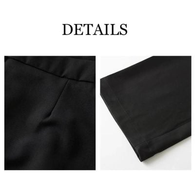 Black formal pants for women, tailored with high-quality fabric, perfect for office and business attire. Stylish, comfortable, and durable, suitable for professional and special occasions.