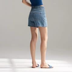 Stylish women's denim shorts for casual and summer wear, perfect for outdoor activities and relaxed fashion.